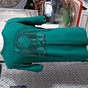 Mens green Popeye large shirt